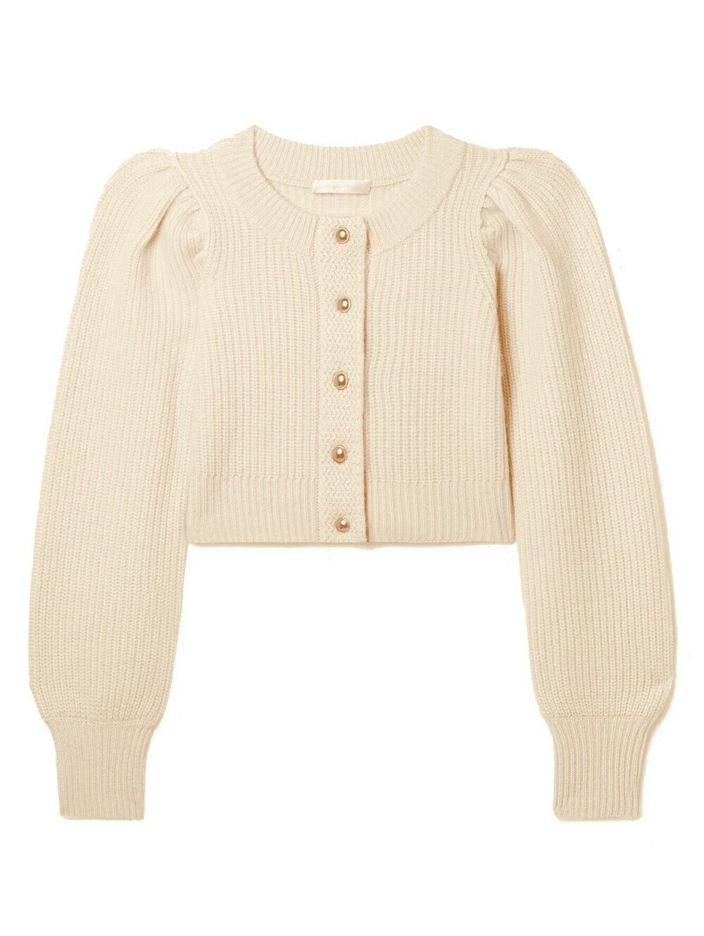 LoveShackFancy 100% Cashmere Ivory Robinson Cropped Cardigan Size XS Preppy EUC
